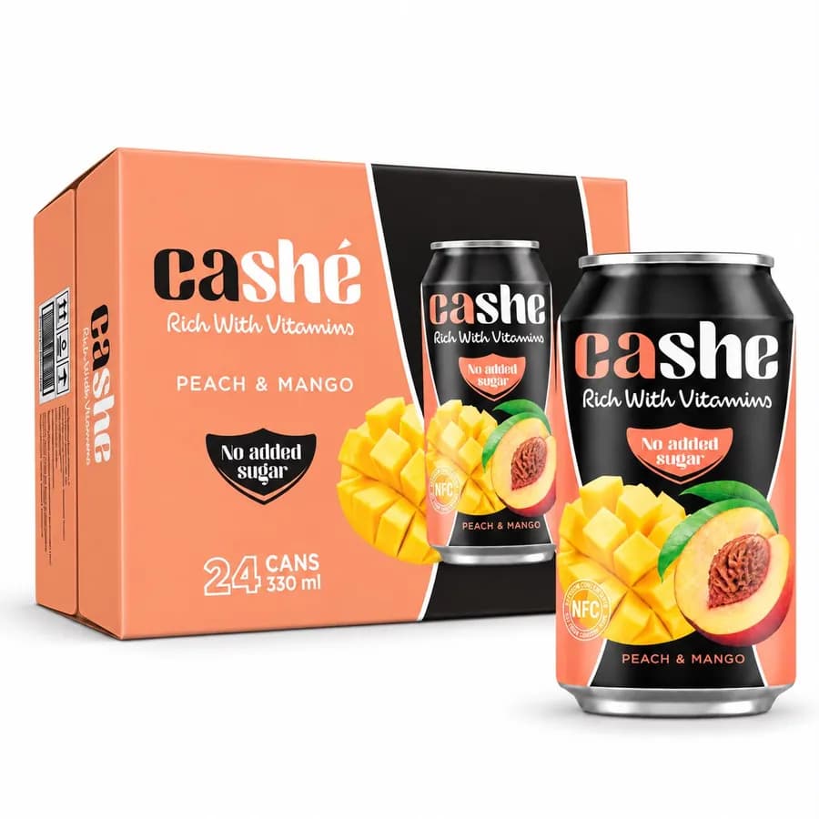 Cashe Juice – Peach & Mango